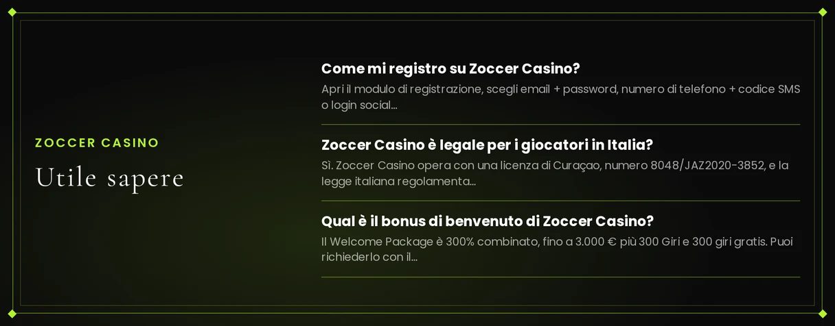 Consulta risposte rapide casino