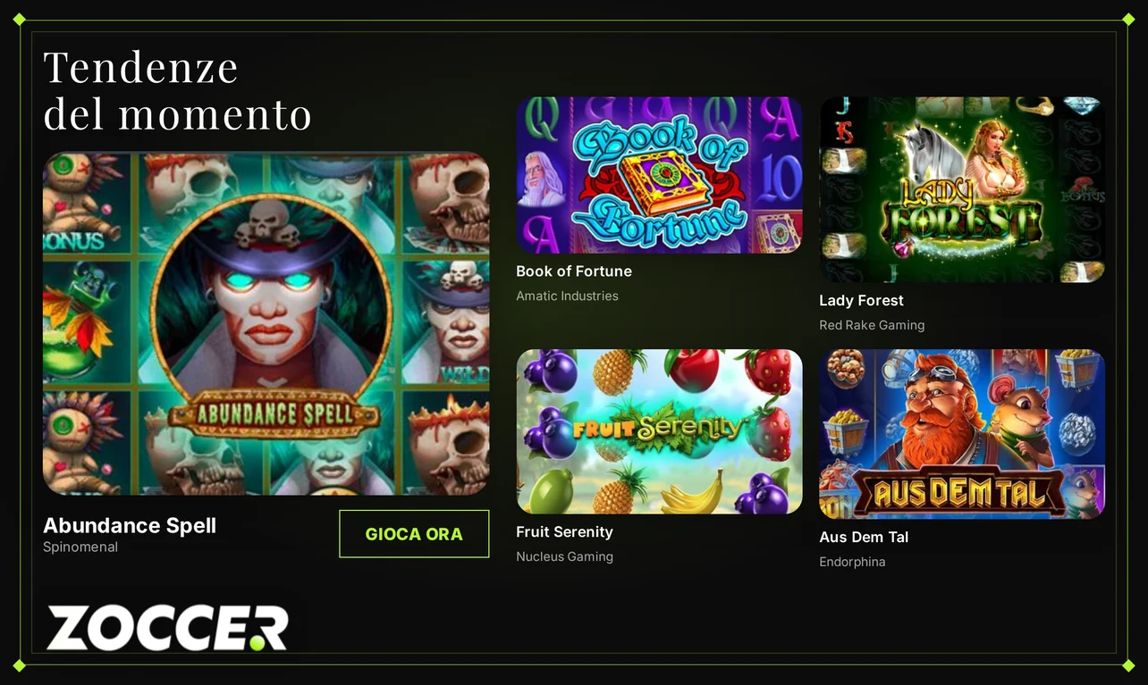 Gira slot tendenza lobby.